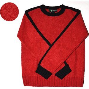 Like New/NWOT EMS Wool Blend Racing Stripe Sweater